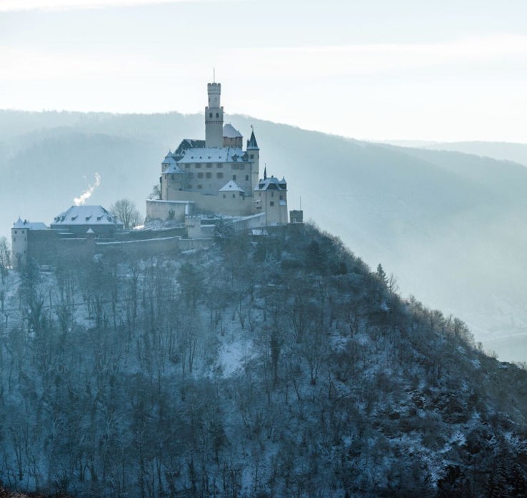 Marksburg im Winter | © Dominik Ketz/Rheinland-Pfalz-Tourismus GmbH