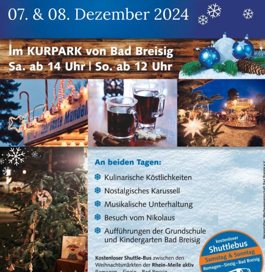 Plakat Weihnachtsmarkt 2024 | © Tourist-Info