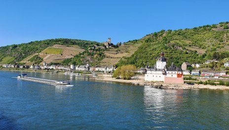 Burg Gutenfels und Burg Pfalzgrafenstein bei Kaub | © Thomas Biersch, Tourist-Info Hunsrück-Mittelrhein - Zentrum am Park