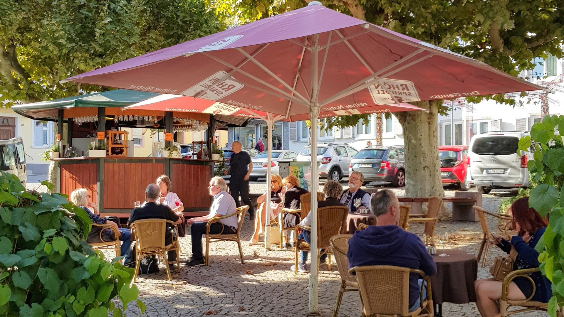 Weinstand am Markt | © Rüdesheim Tourist AG - Gaby Schäfer