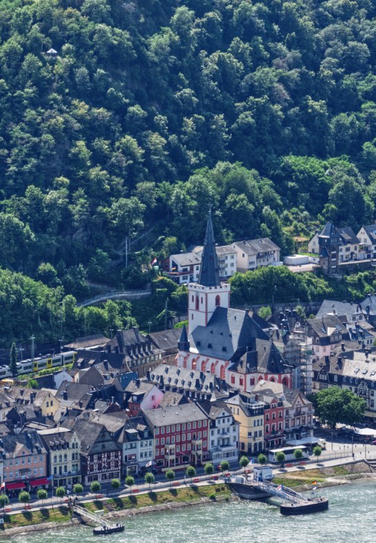 St. Goar aus der Vogelperspektive | © rheingucken.de