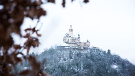 Marksburg im Schnee | © Henry Tornow, Romantischer Rhein Tourismus GmbH