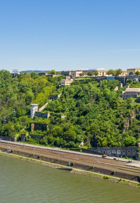 Seilbahn mit Festung | © Koblenz Touristik GmbH / Dominik Ketz