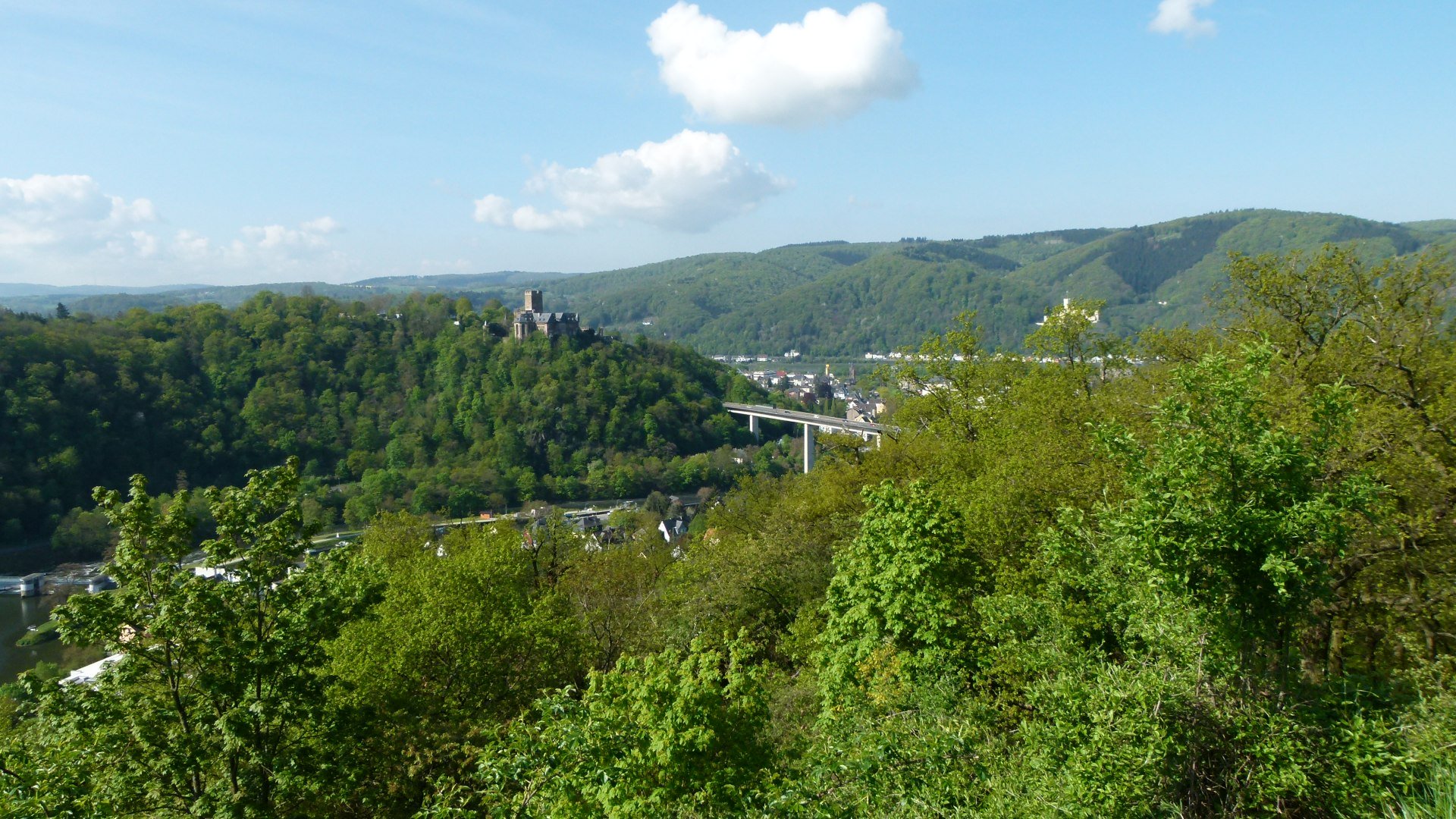 Blick vom Allerheiligenberg auf Lahnstein | © Annette Klemm