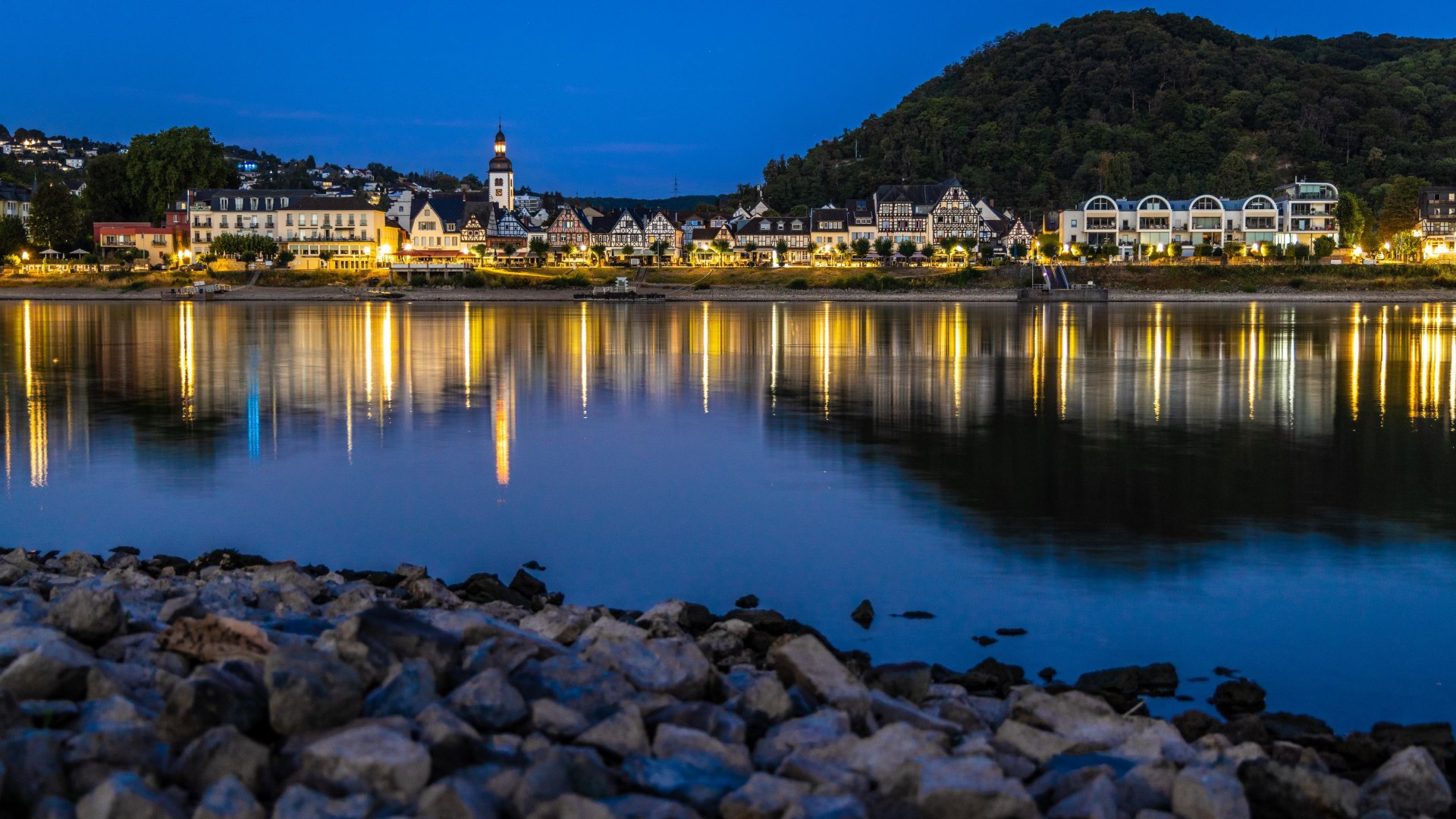 Bad Breisig bei Nacht | © Andreas Ennenbach