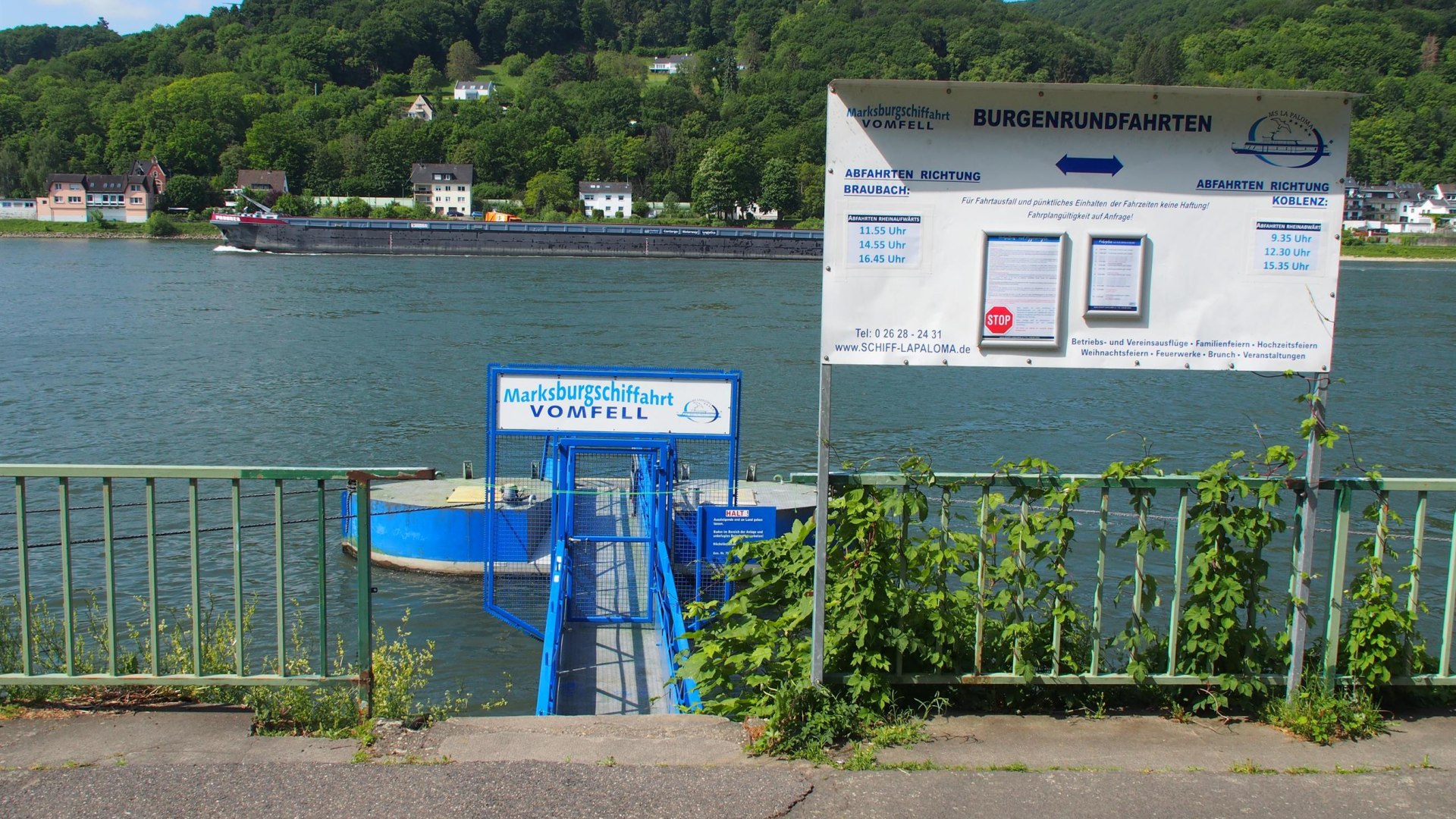 Anleger Marksburgschifffahrt Vomfell | © Stadt Lahnstein