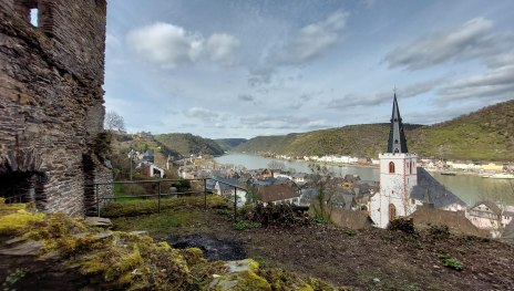 Eiserturm mit Blick ins Mittelrheintal | © T. Biersch