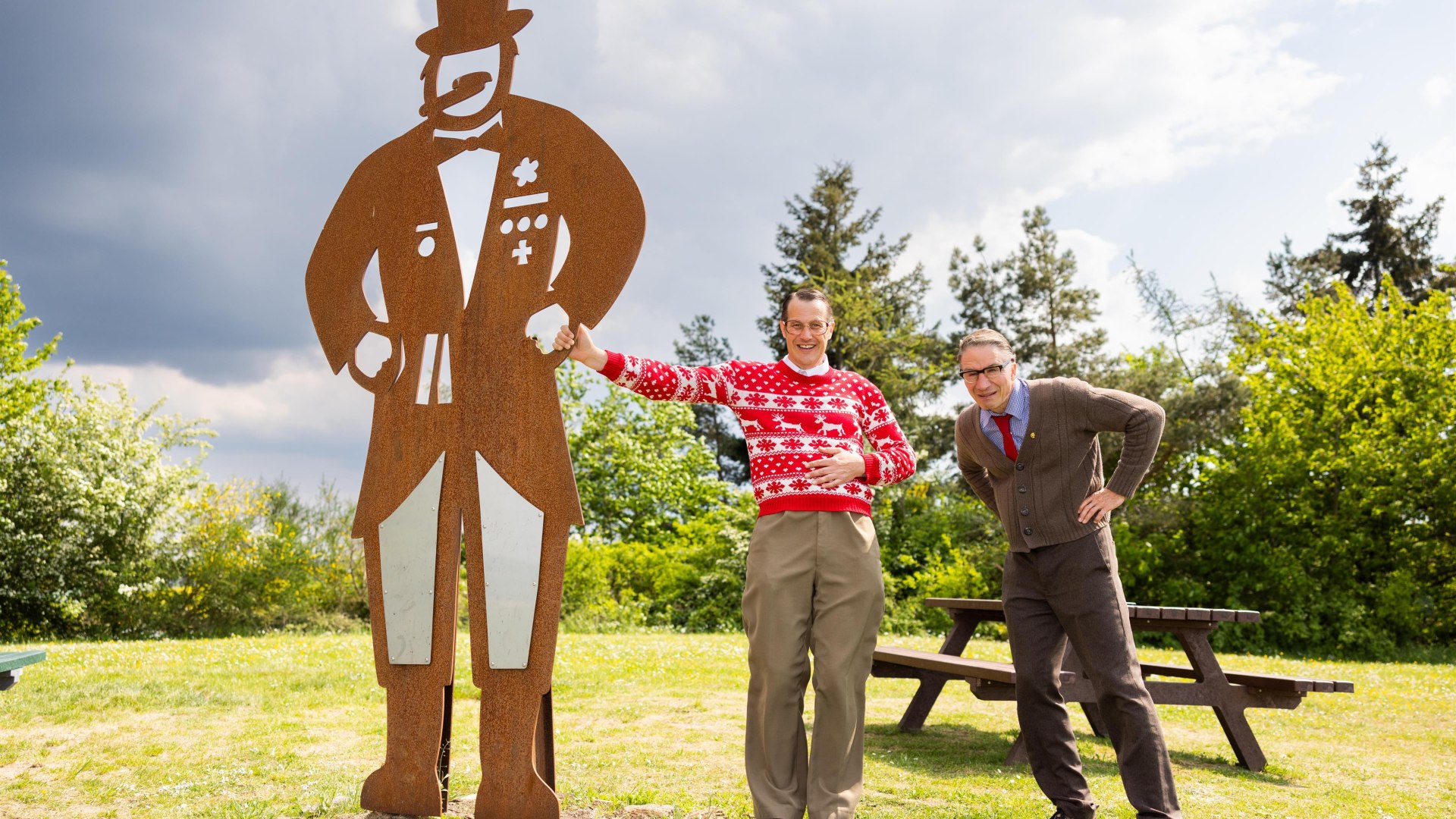 Willi und Ernst mit dem Quetschehannes | © Kai Mylller