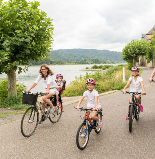 Auf dem Rheinradweg | © Dominik Ketz/Rheinland-Pfalz Tourismus GmbH