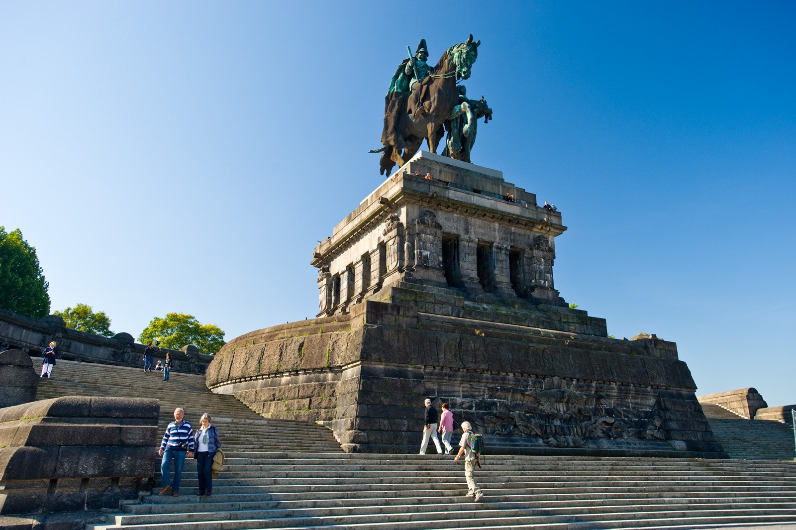 Kaiser Wilhelm monument at the Deutsches Eck in Koblenz | © Dominik Ketz / Rheinland-Pfalz Tourismus GmbH