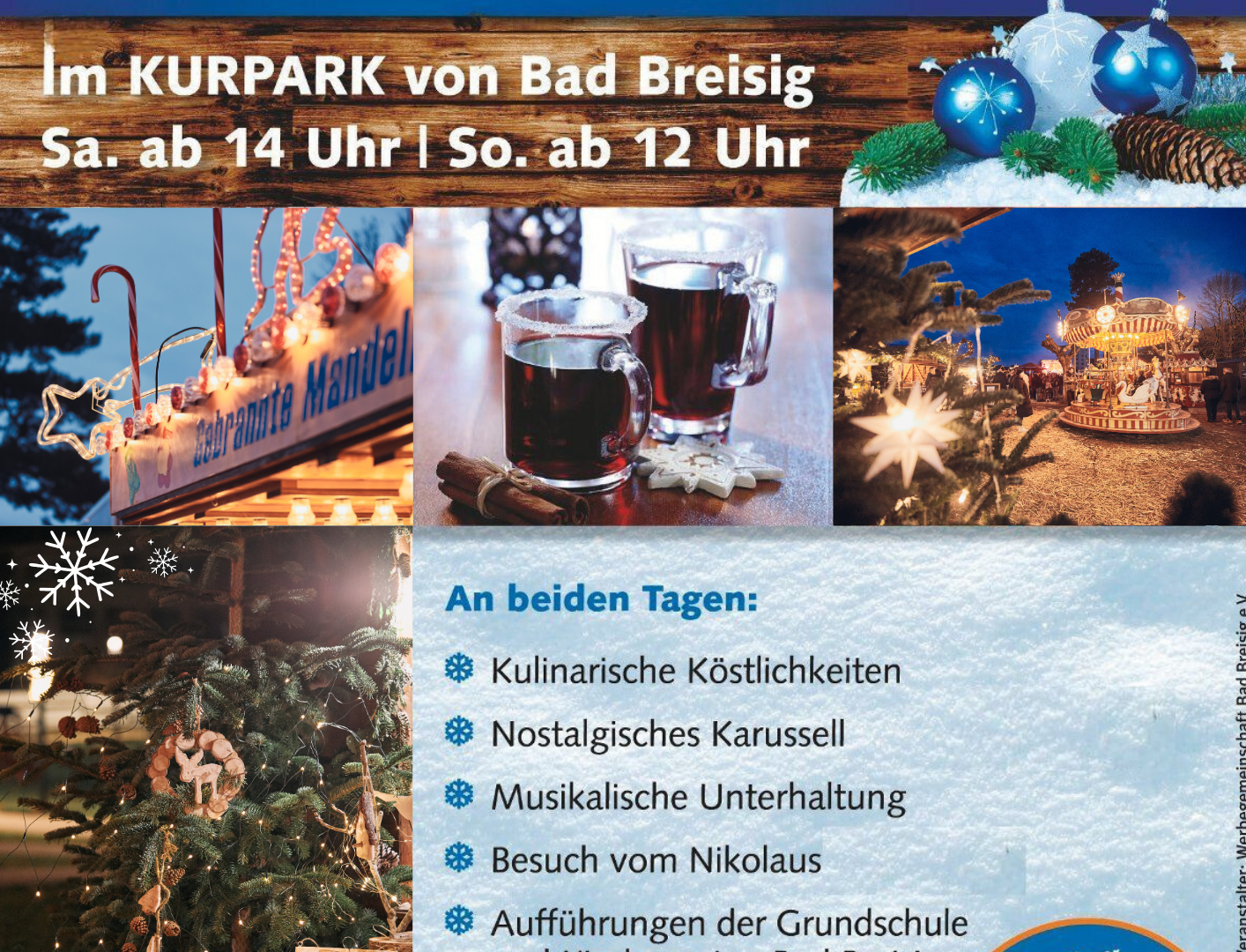 Plakat Weihnachtsmarkt 2024 | © Tourist-Info