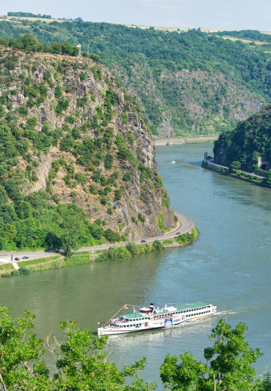 Ansicht Loreleyfelsen von St. Goar  | © rheingucken.de