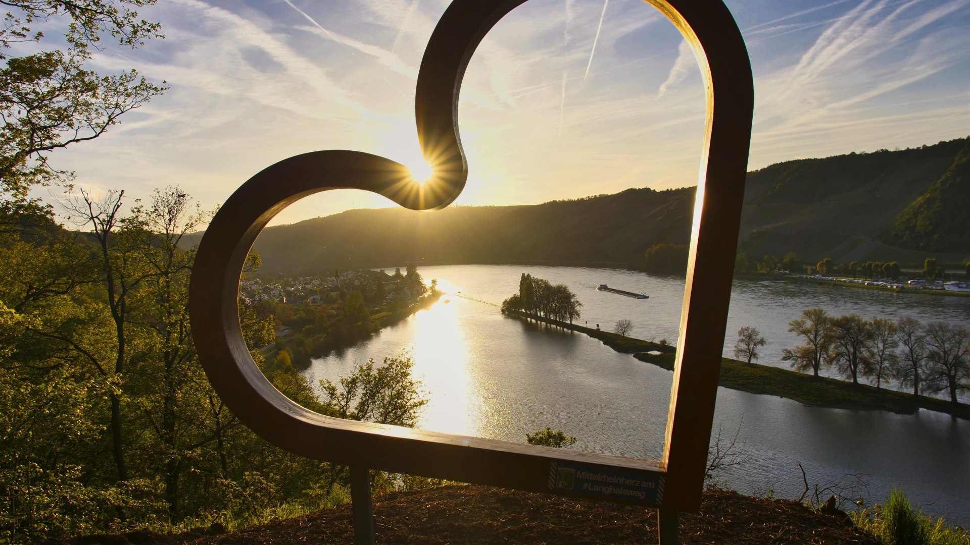 Herz Abenddämmerung | © Loreley Touristik, Sebastian Reifferscheid