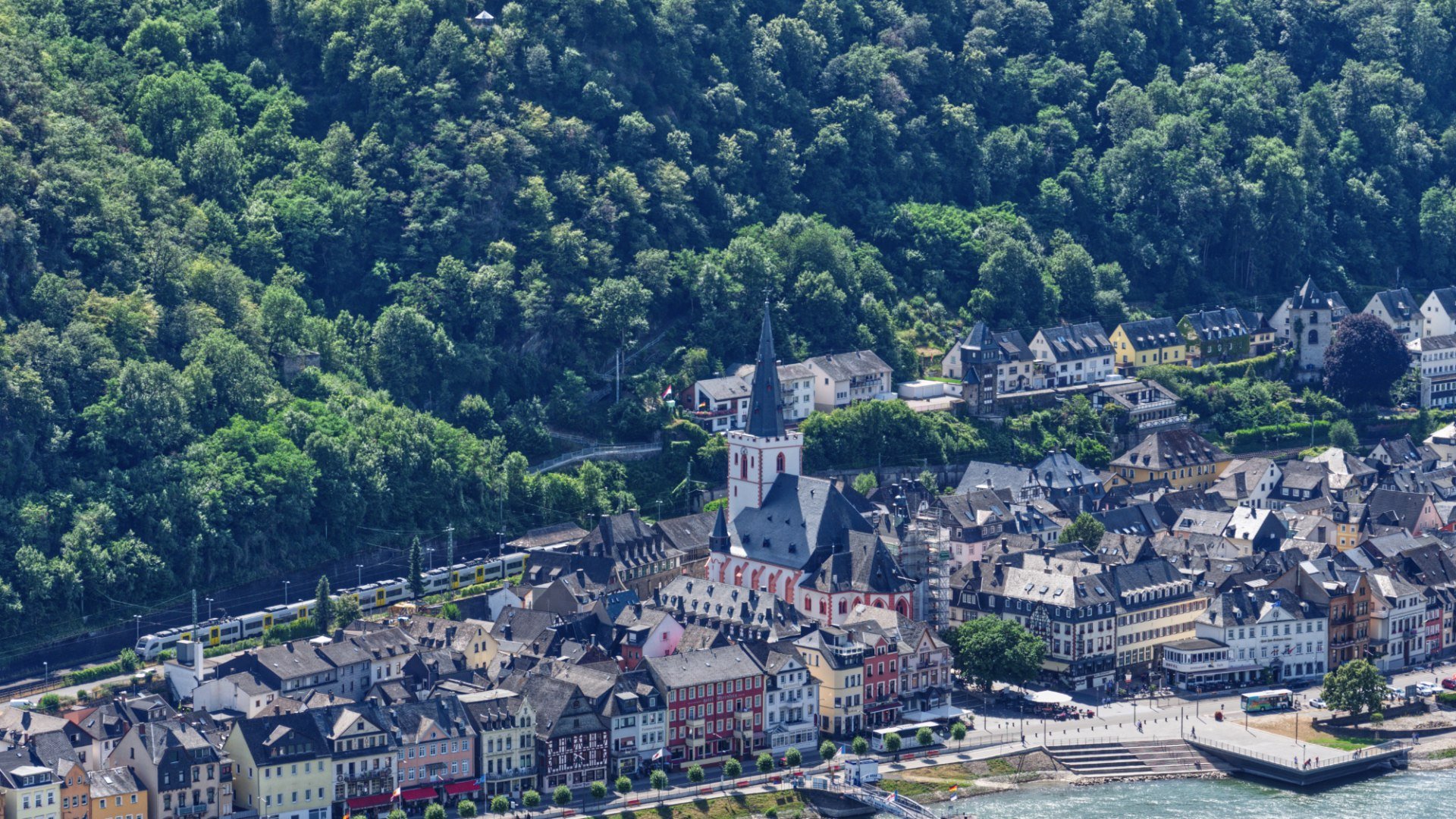 St. Goar aus der Vogelperspektive | © rheingucken.de