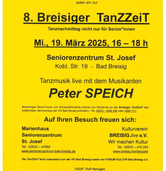 8. Breisiger Tanzzeit | © Kulturverein Breisig.live e.V. Rolf Henzgen