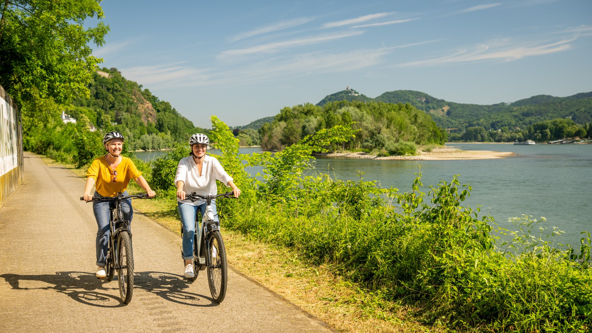 Rheinradweg im Bereich Remagen-Rolandseck | © Dominik Ketz, CC BY SA 4.0 