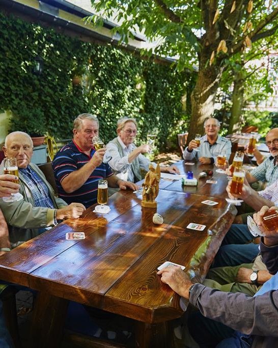 Gesellige Runde Biergarten | © Andrea Rüdell