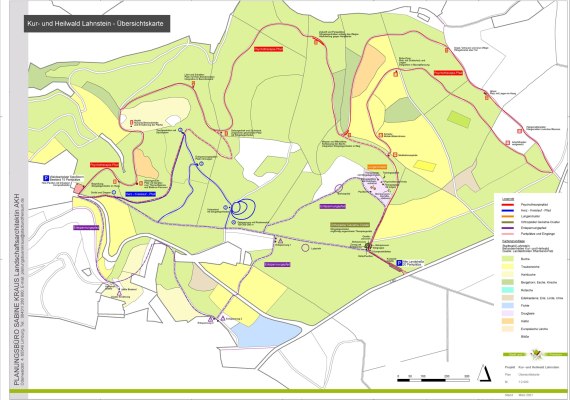 Übersichtsplan Kur- und Heilwald Lahnstein | © Stadt Lahnstein